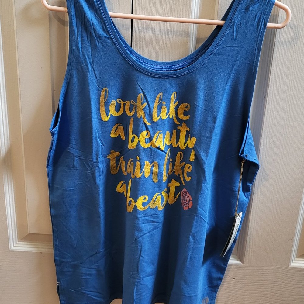 Raw Threads Athletics - "Train Like a Beast" racerback tank size L NWT